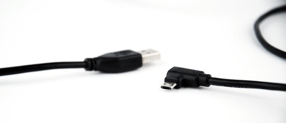 Gembird Double-sided angled Micro-USB to USB 2.0 AM cable, 1.8 m, black USB kabelis