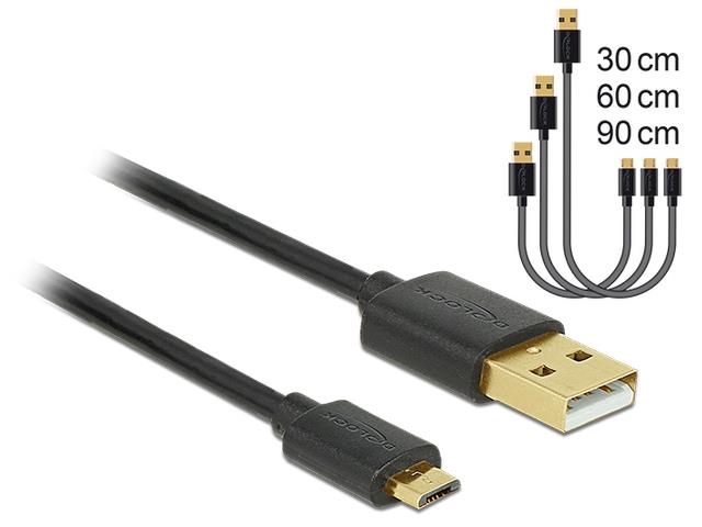 USB Cable Micro AM-MBM5 P 2.0 0.3m 0.6m 0.9m USB kabelis