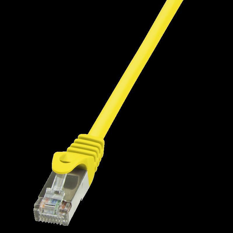 LOGILINK - Patchcord Cat.5e F/UTP 0,5m yellow tīkla kabelis