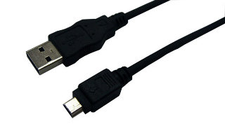 USB bulk cable A male - USB B-Mini (5-pin) male 1m USB kabelis