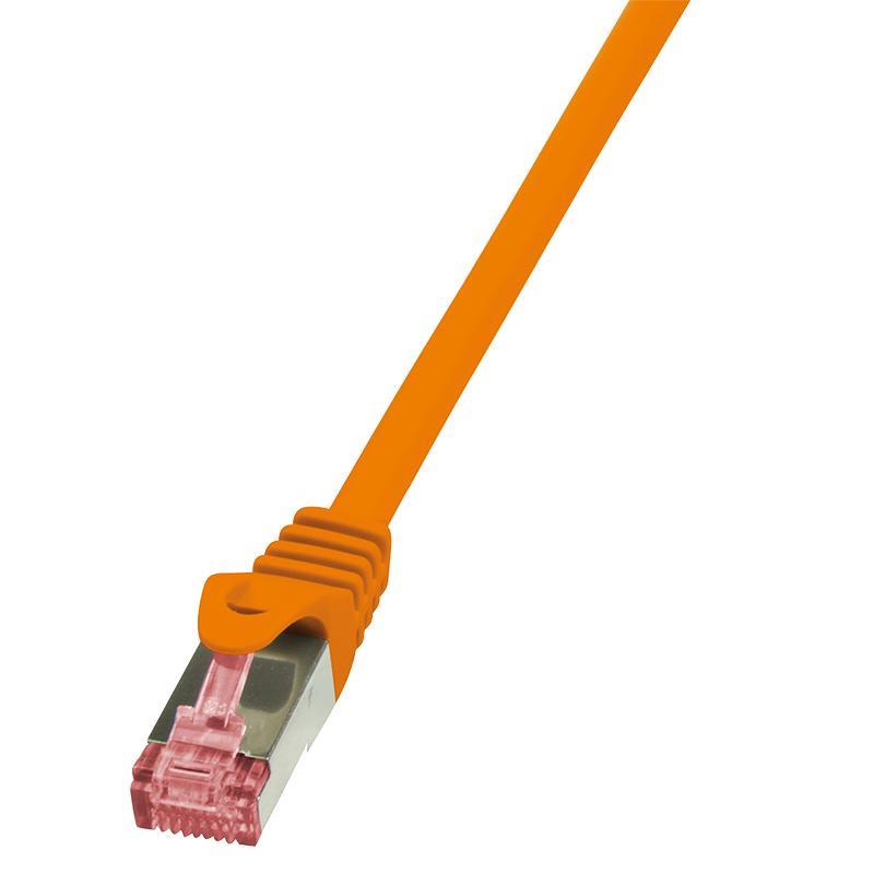 LOGILINK - Patchcord Cat.6 S/FTP PIMF PrimeLine 3,00m orange tīkla kabelis