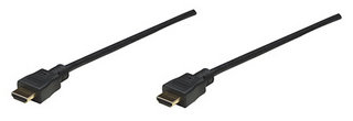 Manhattan Monitor Cable HDMI/HDMI 1.3 1,8m Shielded Black kabelis video, audio