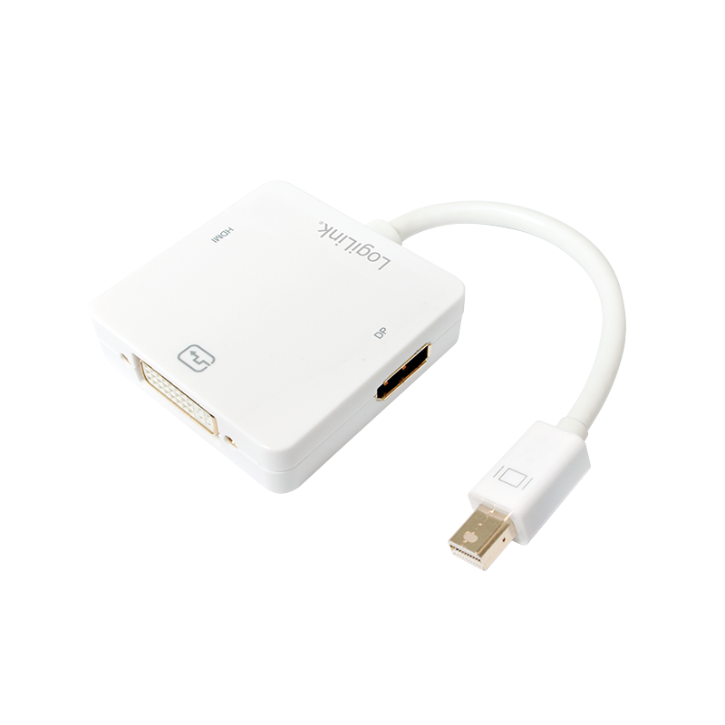 LOGILINK - Adapter Mini DisplayPort to HDMI/DVI/DisplayPort 4K 3w1 karte