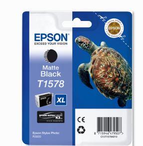 Ink Epson T1578 Matte Black | 25,9 ml | R3000 kārtridžs