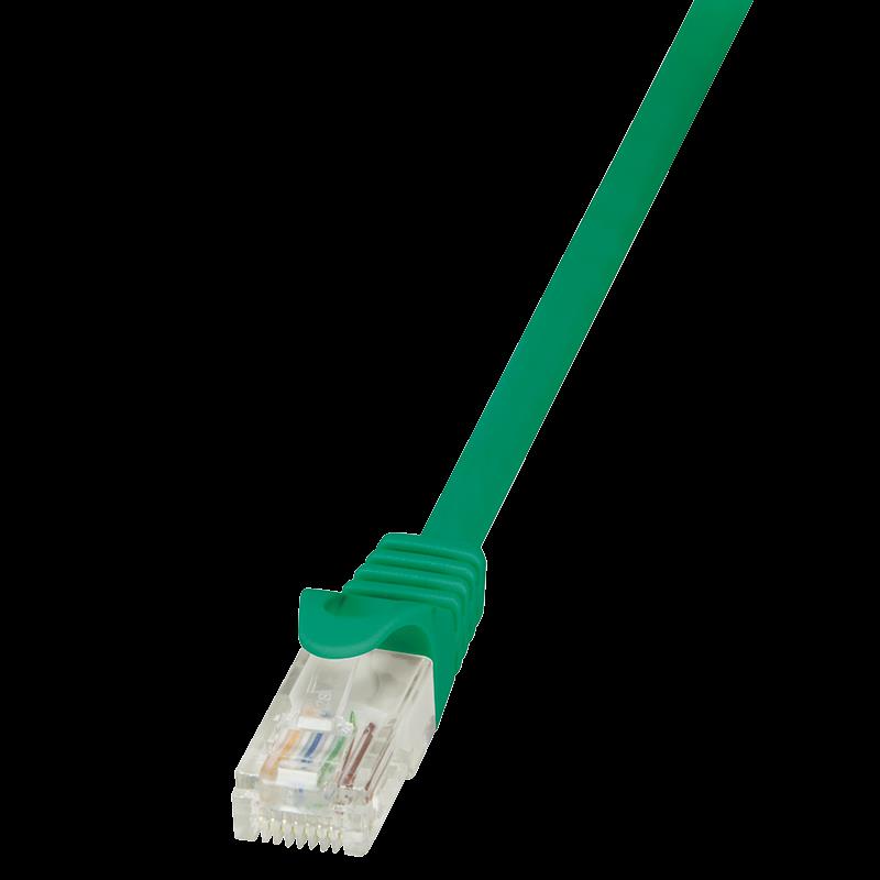 LOGILINK - Patchcord CAT 5e UTP 0,25m green tīkla kabelis
