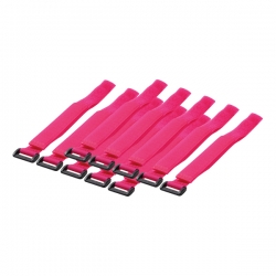 LOGILINK - Cable Tie with velco, pink