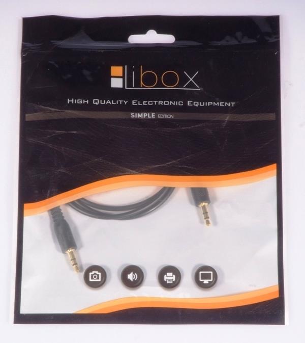 Cable Jack 3,5-Jack 3,5 1,0m HQ LB0061 LIBOX kabelis, vads