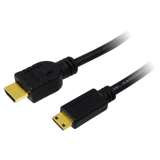 LOGILINK - Cable HDMI-Mini HDMI, version Gold, dl. 1,5m kabelis video, audio