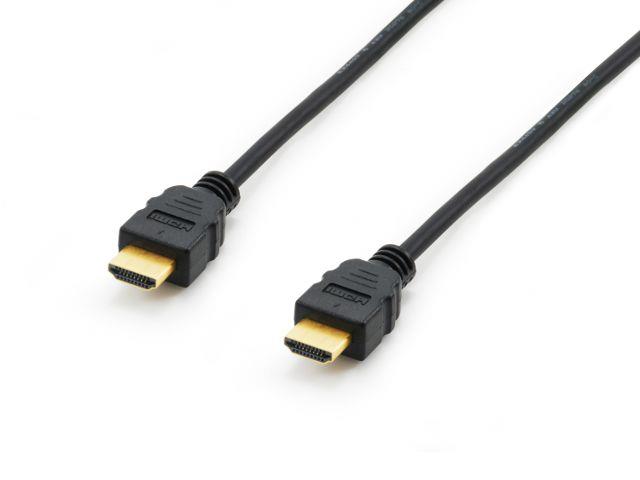 Equip cable HDMI-HDMI 1.8M black kabelis video, audio