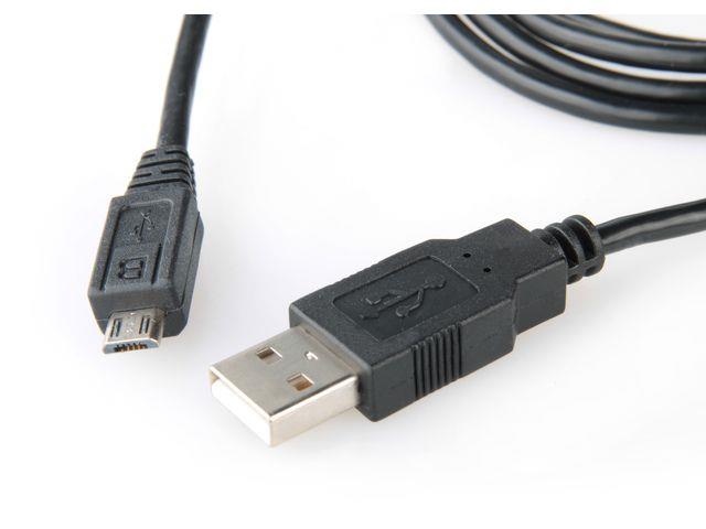 Equip micro USB 2.0 cable AM -> MBM5P 1.8m black USB kabelis