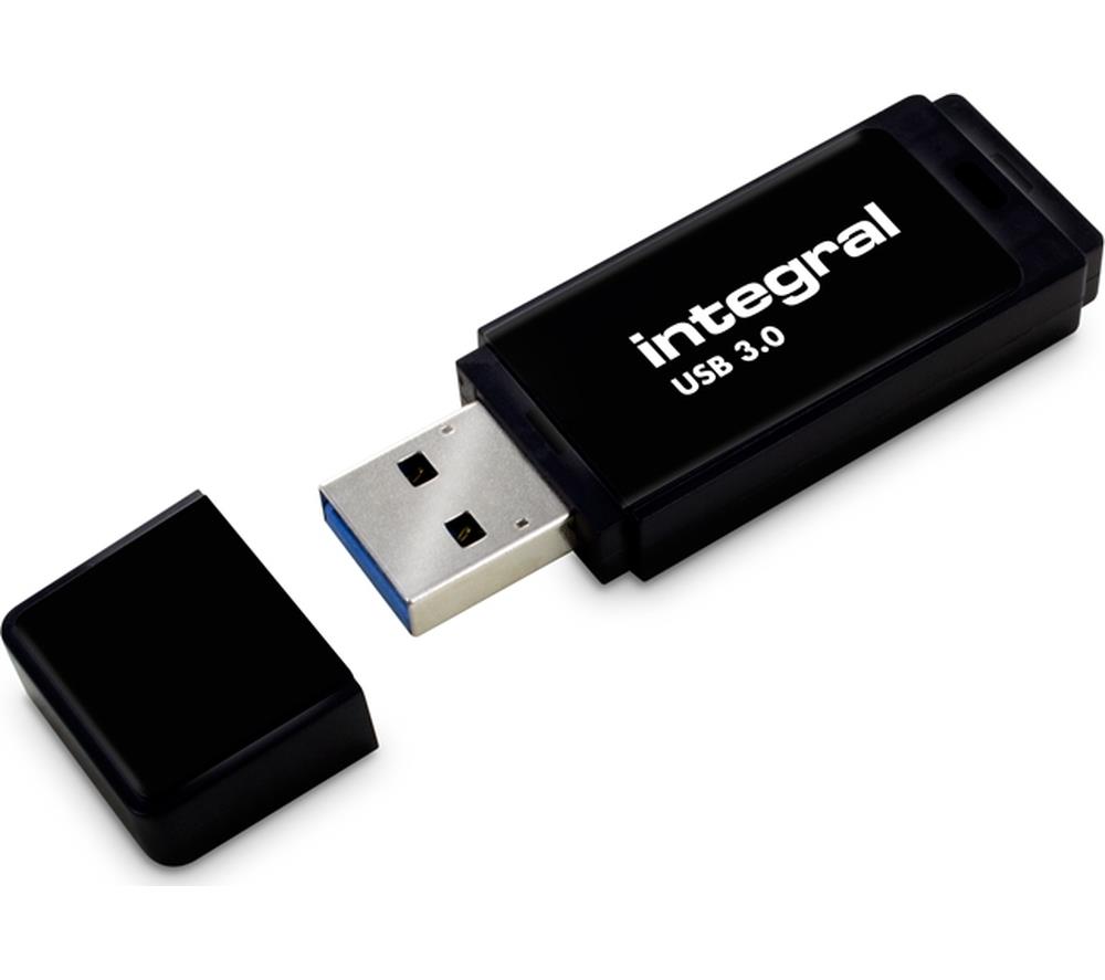 Integral USB 64GB Black, USB 3.0 with removable cap USB Flash atmiņa