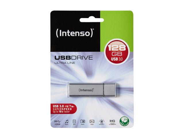 Intenso Ultra Line 128GB USB3, Up to 35/20MBs, Aluminium USB Flash atmiņa