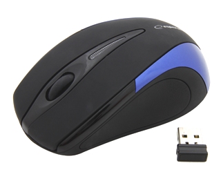 ESPERANZA Wireless Mouse Optical EM101K USB|NANO Output 2,4 GHz| blue Datora pele