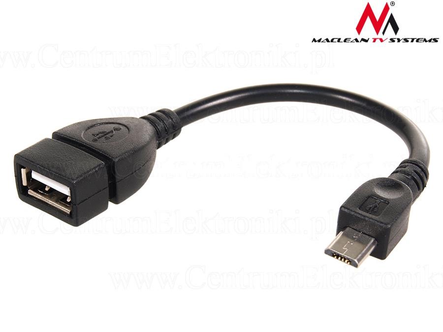 Maclean MCTV-696 Cable USB OTG - micro USB USB kabelis