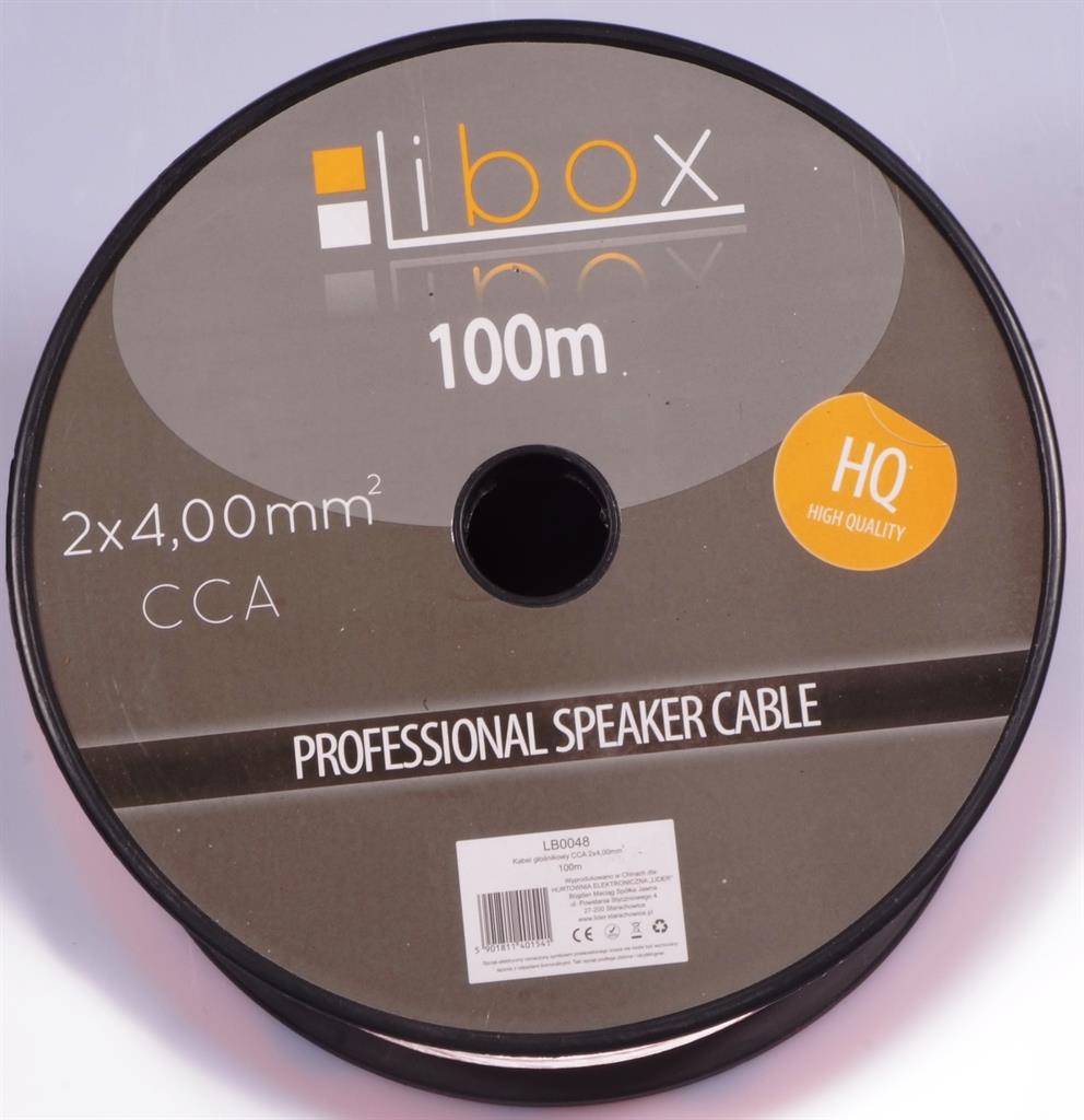 Speaker cable 2x4,00 LB0048 LIBOX kabelis, vads