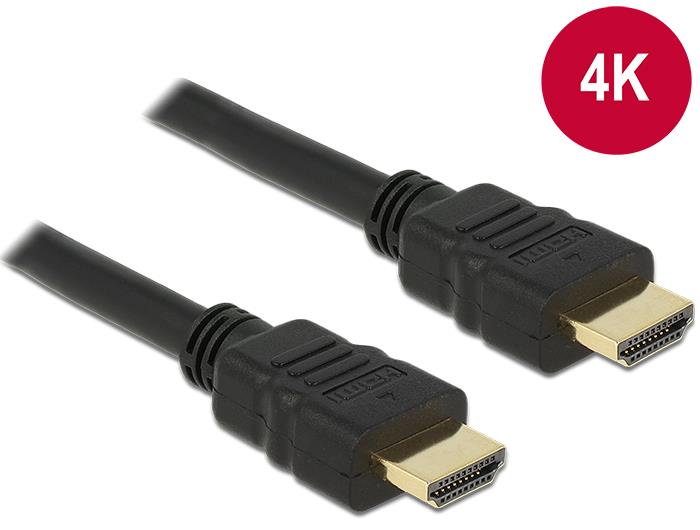Delock Cable High Speed HDMI with Ethernet - HDMI A male > HDMI A male v1.4 1.5m kabelis video, audio