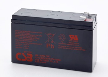CSB rechargeable battery HR 1224W 12V 24W UPS aksesuāri