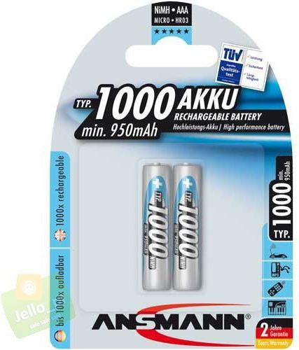 Rechargeable battery     maxe NiMH 2xAAA 900mAh Baterija