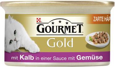 Nestle GOURMET GOLD 85g org.sos CIELE WARZYWA 014324 (42074236) kaķu barība