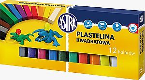 Astra Plastelina 12 kolorow kwadratowa WIKR-014923 (5900263030538) materiāli konstruktoriem