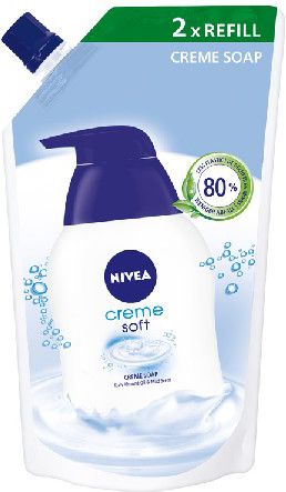 Nivea NIVEA MYDLO W plynie zapas Cream Soft 500ml - 0180701 0180701 (4005808807017)