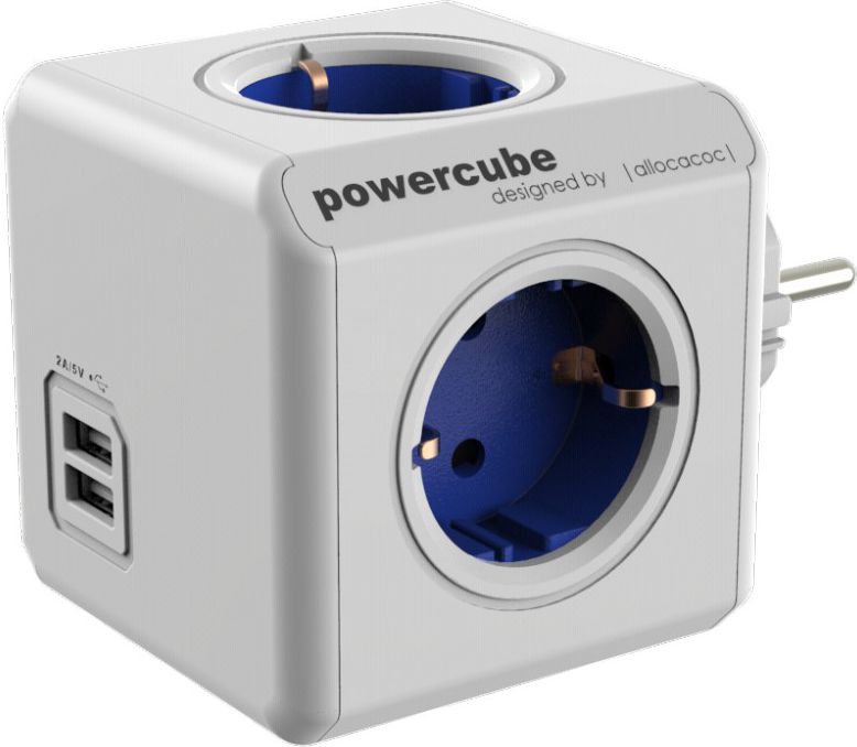 Allocacoc PowerCube Original USB 2202 Blue UPS aksesuāri