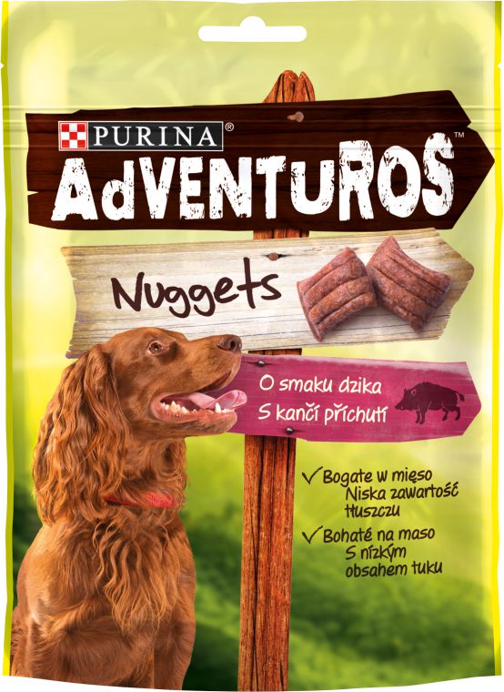 Nestle PURINA Adventuros Nuggets Dzik 90g VAT005700 (7613035516458)