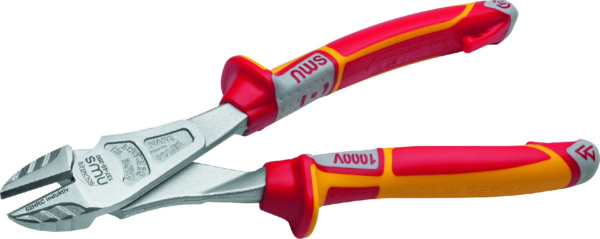 NWS Side cutters with 1000V insulated handle, 4mm wire (137-49-VDE-200)
