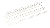 Binding comb 12mm, white, 100 pcs aksesuārs datorkorpusiem