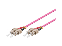 LWL Patchkabel SC -> SC 5.00m Multimode Duplex OM4 apgaismes ķermenis