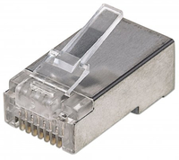 Intellinet Modular plug RJ45 8P8C Cat5e STP for stranded wire 100 plugs in jar