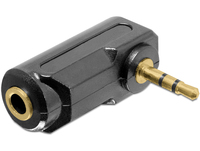 Delock Adapter Audio Stereo 3.5 mm 3 pin plug > jack angled TV aksesuāri
