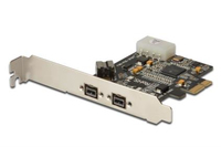 Digitus, PCI Express card  2x FireWire B External, 1x 9-Pin Intern  800MBPs, tīkla karte