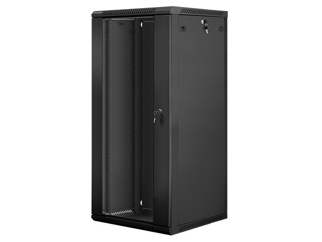 Lanberg wall-mounted rack 19'' demounted flat pack 27U/600x600mm black Serveru aksesuāri