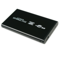 MicroStorage 2.5 USB3.0 Enclosure Black SATA HDD cietā diska korpuss