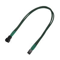 Kabel Nanoxia 3-Pin Molex Verlangerung, 30 cm, grun kabelis datoram