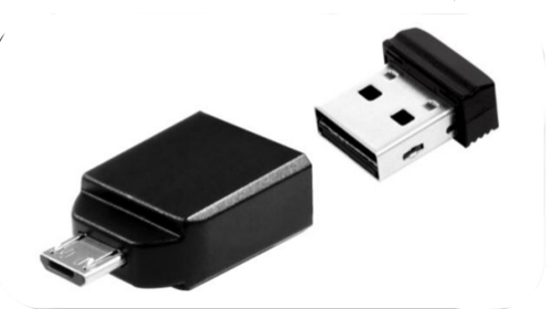 Verbatim USB DRIVE 2.0 NANO 32GB STORE 'N' STAY + OTG Adapter USB Flash atmiņa