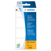 HERMA Etiketten endlos white 67x35 mm Papier matt  250 St. biroja tehnikas aksesuāri