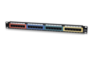 Intellinet Patch panel UTP Cat5e 24-ports RJ45 19'' 1U color-coded Serveru aksesuāri