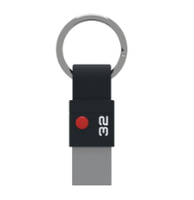 Emtec memory 32GB USB 3.0 Nano-ring T100  |80MB/10MB/s| metalic/black USB Flash atmiņa