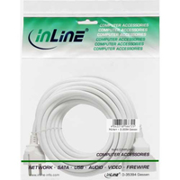 InLine 16410W 10m white Stromkabel (16410W) adapteris