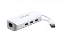 Adapter USB 3.0 zu 1 Gbit Ethernet Adapter and 3 USB 3.0 adapteris