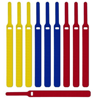 LABEL THE CABLE Basic Klettbinder 10er Set - bunt gemischt kabelis, vads