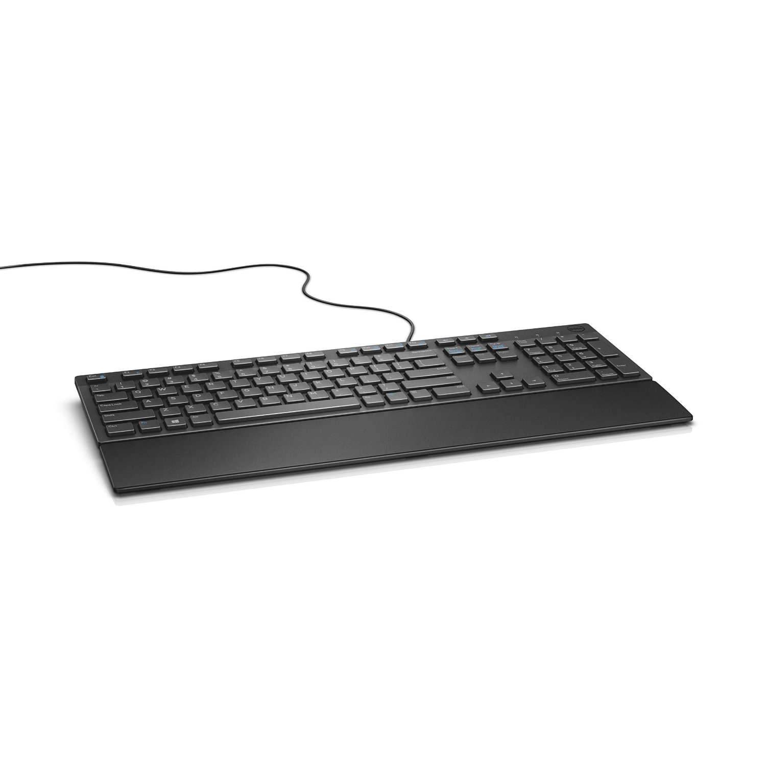 Dell Keyboard (QWERTY) KB216 Wired Multimedia Black US/International (Kit) klaviatūra