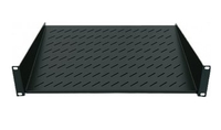 Intellinet 19'' fixed shelf 2U depth 400 mm, black Serveru aksesuāri