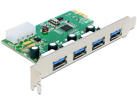 Delock PCI Express -> USB 3.0   4-port NEC Low Profile karte