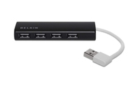 BELKIN 4-port Slim USB Travel Hub USB kabelis