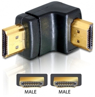 Delock  HDMI male > HDMI male 90 down