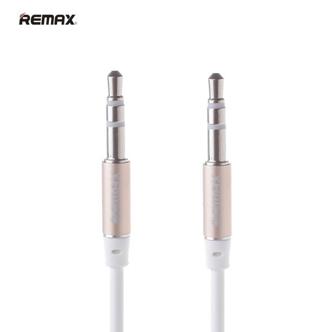 Remax L100 3.5mm AUX spraudnis uz 3.5mm spraudnis Audio pretsapīšan s Kabelis 1.0m Balts aksesuārs mobilajiem telefoniem