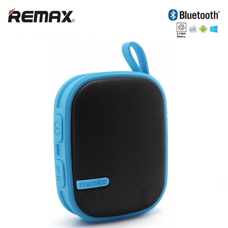 Remax RB-X2 Bluetooth 3.0 Super Skaļš 6W Gumjots Portatīvais Mūzikas Skaļrunis Zils pārnēsājamais skaļrunis